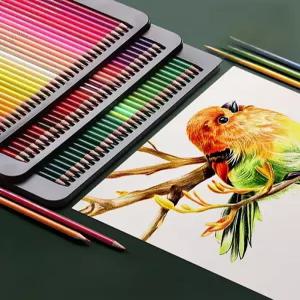 미술 전문가용 색연필 문화 유성 컬러링 120색 컬러펜 세트 고급 미술도구