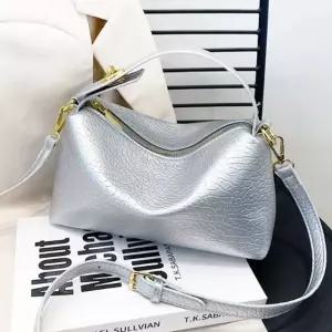 여성 미니 정장 골드 가방 토트백 토트크로스 실버 (WFKDXQZ)