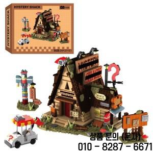 1125 개/대 중력 가을 집 빌딩  14세 이상 장난감 성인 선물 농장 건축 모델 벽돌 데스크탑