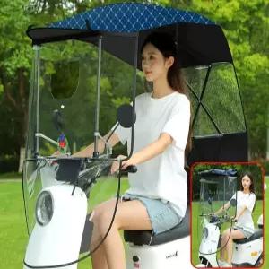 자전거 방풍 스쿠터 덮개 지붕 바람막이 핑크