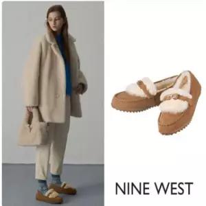 [롯데백화점]나인 웨스트 나인웨스트풀스킨 리얼양모로퍼 NW062