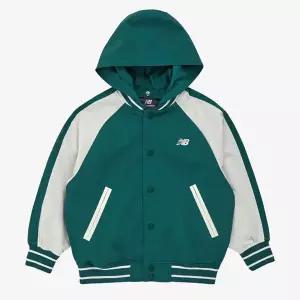 [뉴발란스]뉴발란스 키즈 후드 탈착 블루종 점퍼 NK9DF3301U-40 자켓 스포츠