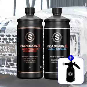 [+폼압축분무기] 퓨어스킨S  데드스킨S 산성 알칼리 프리워시 세트