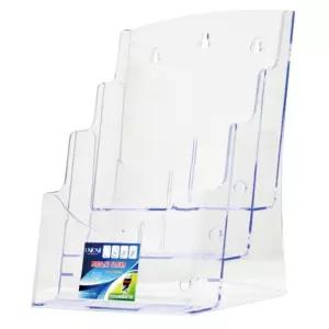 유니온 DISPLAY STAND A4 3단꽂이 CR22803아크릴 안내문 다용도 플라스틱케이스 브로슈어 로셔 책자 종이