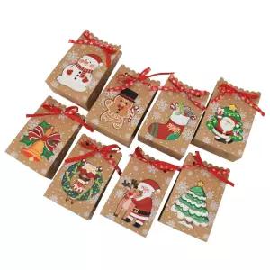 크리스마스 선물포장 눈꽃봉투 24세트 크라프트봉투 종이 성탄절