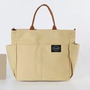 토트백 크로스 캐주얼 캔버스 데일리 가방 베이지 (WFKDXXY)