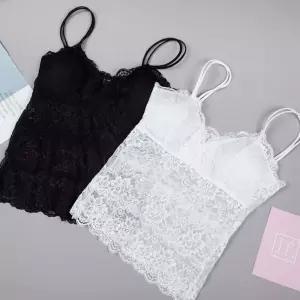 레이스 캡나시 이너 민소매 캐미솔 브라런닝 슬림브라캡나시 캡나시 런닝