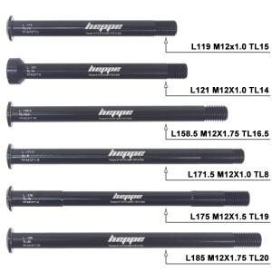 호환 HEPPE Mountain Road 자전거 스루 액슬 꼬치 M12 프론트 포크 MTB 리어 허브 12x142/148 P1.0/1.5/1.7