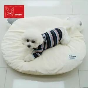 몰랑몰랑 곰돌이 쿠션 크림아이보리애견침대 반려 방석하우스 강아지소파 디자인