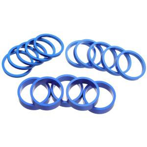 호환 15개 자전거 프론트 포크 스페이서 키트 알루미늄 합금 3mm 블루 로드 마운틴 바이크용 스템 사이클링