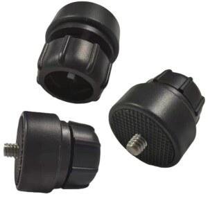 ThRht 3 팩 1/4 나사에서 17mm 볼 마운트 베이스 스탠드 인터페이스 소켓 조인트, 삼각대 DV 카메라 자동차 모니터 GPS 휴대폰 홀더 클립 링 라이트 호스 브래킷 웹캠