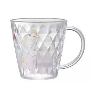 스케이터 라푼젤 다이아컷 컵 220ML핸들 손잡이 물컵 음료 휴대용 컷컵 주스 쥬스 디자인