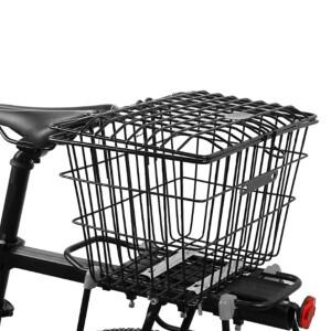 호환 후면 자전거 바구니 접이식용 뚜껑 무거운 카고 랙 프레임