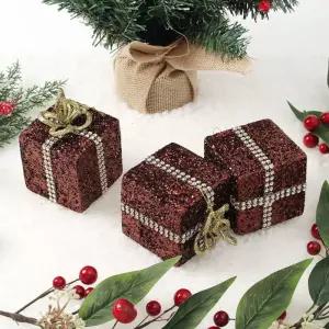 (도토로) 초코브라운 트리 오너먼트 3p세트(선물상자C)크리스마스장식 장식품 데코 용품 소품 꾸미기