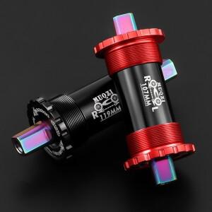 호환 세라믹 베어링 자전거 밑면 브래킷 68x103 107 122mm 사각 티타늄 액슬 도로 산악 중앙 축 BB 세트