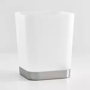 디자인 스몰 스퀘어 욕실 쓰레기통 프로스트브러시드 니켈