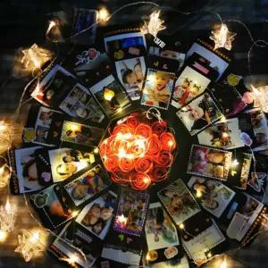 서프라이즈 박스 기프트 선물 포장 여자가 프로포즈 상자 예쁜