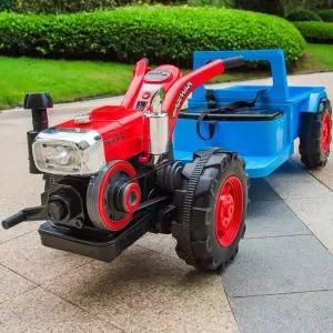 전동 경운기 장난감 트랙터 전기 중장비 소형 푸쉬카