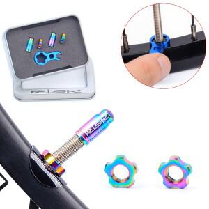 호환 티타늄 합금 자전거 밸브 캡  산악 도로 경량 FV/AV 커버  사이클링 액세서리