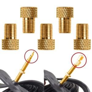 호환 자전거 프레스타-슈레이더 어댑터  알루미늄 합금 타이어 밸브 구리 펌프 사이클링 부품  20-100 개