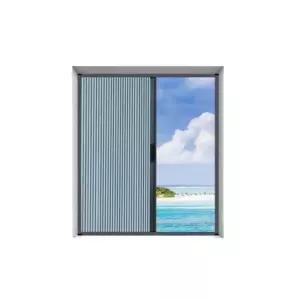 우스어스 무타공 창문 주방 간이 샤시 가림막 커튼 슬라이딩 도어