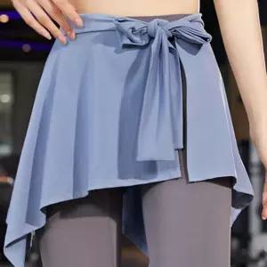 여성 와이존 힙커버 가볍고 부드러운 랩 스트 버업 치마레깅스 스카프 가리개 커퍼 필라테스 숏팬츠 엉덩이