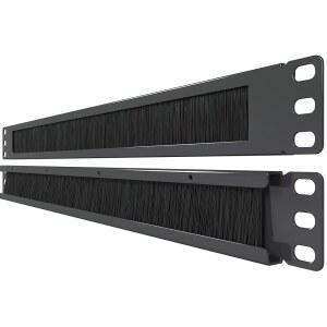 네트워크 서버 랙 캐비닛 인클로저용 1U 브러시 패널(2팩) 19인치 랙마운트 스트립 케이블 관리 스페이서 - 고밀도 필러(공기 흐름 증가 먼지 축적 감소) Tupavco TP1710