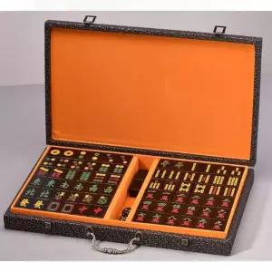 마작패 보드게임 마작세트 상자 케이스 카트 투명 세트 혈단