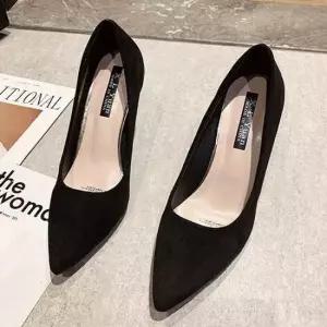 여성 3컬러 구두 스웨이드 데일리 오피스룩 펌프스힐