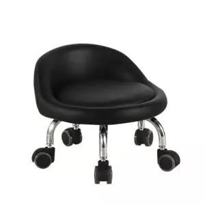 [무료배송] 바퀴형 좌식 등받이 미니 낮은 의자 네일 작업용 보조