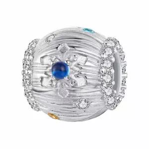 판도라팔찌 호환 참 멀티 큐빅 라운드 스노우플레이크