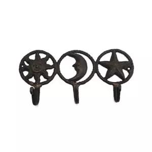ksr 해달별 황동 3구 주물 옷걸이