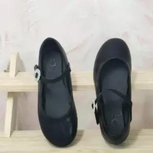 깔끔한 여아신발 블랙 큐빅 연주회구두 (190만 가능)