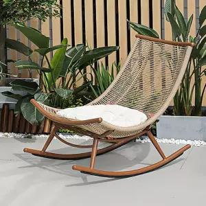 1인 라탄 흔들의자 그물 야외용 스윙체어 거실