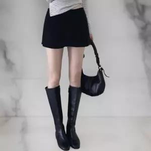 여성 기본 로우라이즈 데일리 미니 스커트