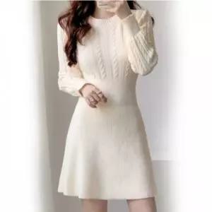 데님원피스 세로 미니 봄원피스 니트 미니원피스 (WFKEOAQ)