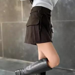 [하프클럽/]여성 캐주얼 카고 미니 스커트 데일리룩