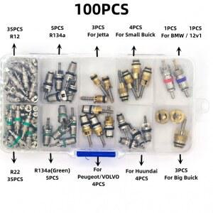 R134A 자동차 A/C 코어 밸브 자동차 에어컨 분류 키트 100개/상자