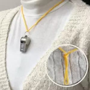 스포츠 심판 휘슬 메탈 호루라기 목걸이