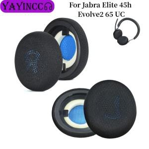 Jabra Elite 45h Evolve2 65 UC 헤드폰 교체 용  폼 쿠션 스폰지 수리 부품  축구 네트 이어 패드
