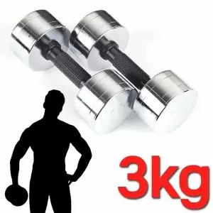 그립감 3kg 운동기구 아령 도금운동기구 산 3kg아령 도금