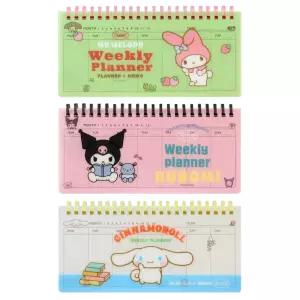 산리오 만년 주간 플래너/365 스케줄러 스프링 가로형 다이어리
