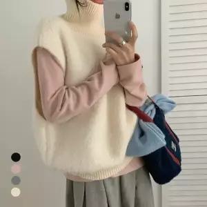 KARRA (77까지)포근폴라넥니트베스트_A5W0810