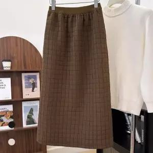 KARRA 스퀘어퀼팅밴딩스커트_A5W0818