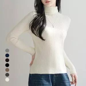 KARRA 울터틀넥버튼소매니트_A5W0755