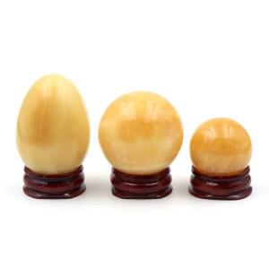 노란색 석 에그 크리스탈 쿼츠 볼 레이키 장식품 천연석 치유 보석 홈 글로브 미네랄 액세서리 수집