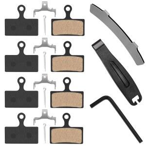 자전거 디스크 브레이크 패드 4쌍 Shimano SLX Deore XT M615 M675 M666 M785 M985 M987 M988 M6000 M7000 M8000 M8020 M9000 M9020 MTB 패드(와 3 설치 도구와 함께 s)