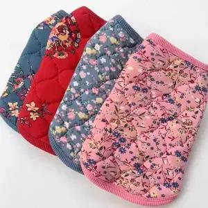 리온 강아지할머니조끼 강아지패딩 김장조끼 감성 레트로 대형견옷