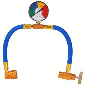 냉매 충전 Ac 에어 키트 R134A 134A 자동차 컨디셔닝 호스 Con 리필 게이지 R12 가스 충전 30Lb 필러 실란트 라인