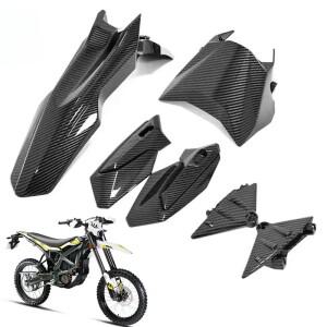 [호환품]서론  비 카본 파이버 헤드라이트 커버 워터 트랜스퍼 핸드 가드 전기 자전거용 프론트 펜더 머드